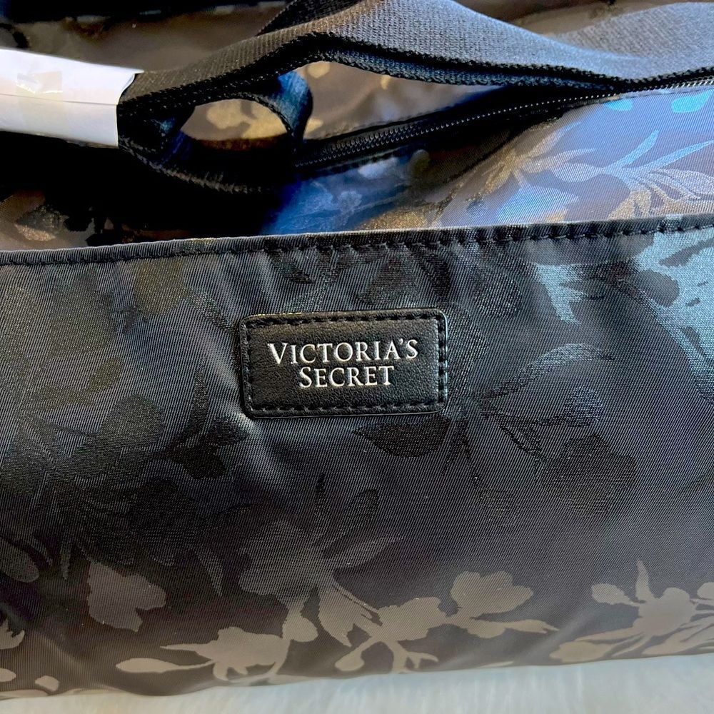 Victoria’s Secret NWT Floral Vinyl Duffle Bag